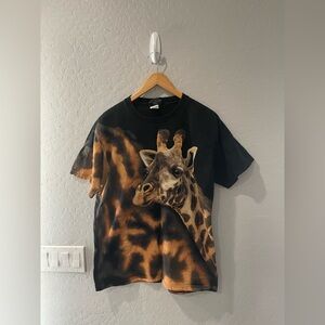 Vintage 90s Radical Nature “Giraffe” AOP Shirt‎ Size Large